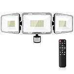 MEIKEE 70W Security Lights Outdoor Motion Sensor 6580LM 6500K Daylight White PIR Floodlights Outdoor 4 Modes Timing with Remote Control IP66 Waterproof 180° Adjustable for Garden Garage Doorways