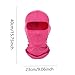 Pink Balaclava Ski Mask Head Mask Full Face Mask Windproof Sun UV Protection Hood for Women Men