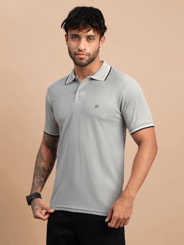 Image of Lux Nitro Men's Dry Fit Polo T-Shirt | Microfiber Sports Collar T-Shirt | Moisture Wicking, Breathable & Quick Dry | Stylish Casual & Gym Wear