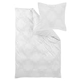 Hauptmaterial: Damast Curt Bauer Mako-Brokat Damast Bettwäsche Sophia Perlmutt Kissenbezug einzeln 40x40 cm