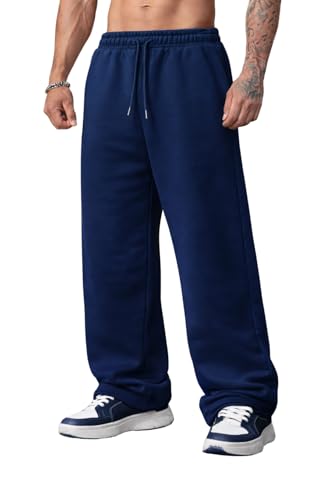Image of Rockwell Men's Baggy Sweatpants | Cotton Terry Relaxed Fit Joggers for Men | Oversized Streetwear Track Pants | Casual Gym & Everyday Wear| 009