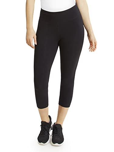 Danskin Women's Mid Rise Capri Legging, Black...