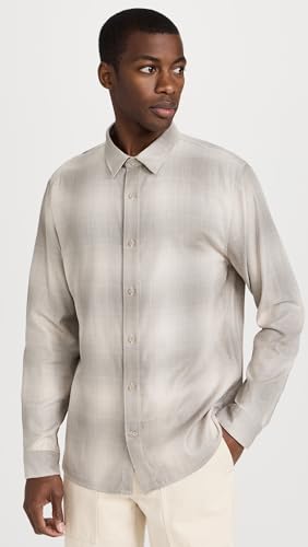 Vince Men's Forest Shadow Plaid Shirt2