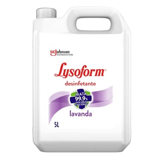 Lysoform Lavanda, Desinfetante Líquido, Limpeza Pesada e Eficiente, 5L
