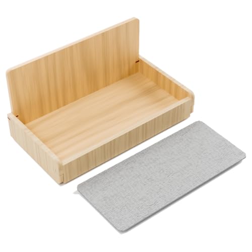 EZEMTOS Bamboo Magnetic Shelf for Fridge, 6