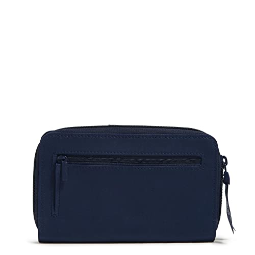 Vera Bradley Women's Cotton Turnlock Wallet With Rfid Protection, Embroidered Snow Globe Motifs, One Size #TOP2