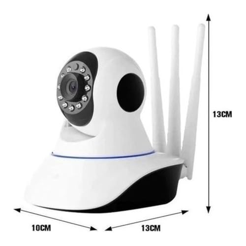 Câmera Babá Eletrônica 1080p Full HD Wifi 2.4GHZ 360 Ip Visão Noturna Microfone Áudio Segurança PREM