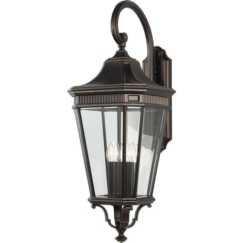 Image of Generation Lighting OL5405GBZ Cotswold Lane - Outdoor Wall Lantern Aluminum Approved for Wet Locations in Traditional Style - 13.63 Inches Wide by 36.25 Inches High, Finish Color: Grecian Bronze