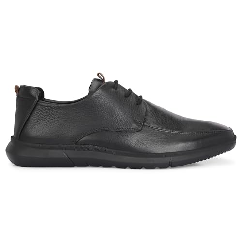 Image of Blue Leather by Centrino Genuine Leather Slip-On Men's Formal Shoe |Stylish with Soft Cushioned Insole |Trendy Non Lace-Up Design |Durable Leather with Anti-Skid Sole | Perfect for Formal Wear (4012)