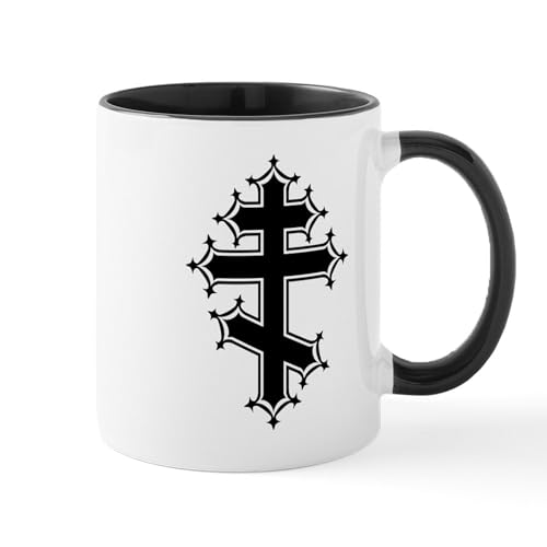 Taza cerámica CafePress 11 oz blanco y negro miniatura 1