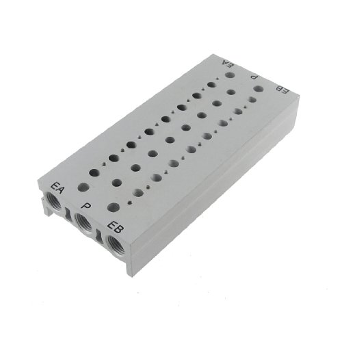Base d'électrovanne de collecteur rectangulaire en aluminium résistant - 2