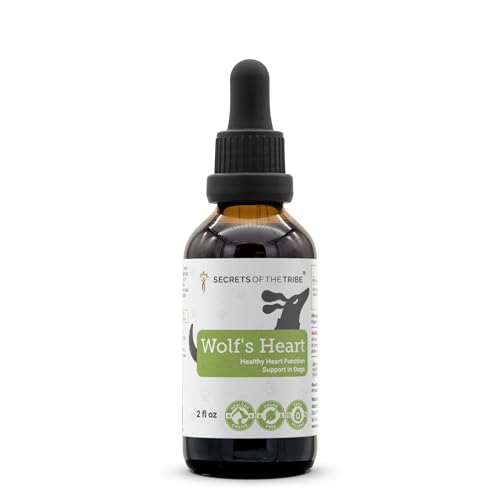 Wolf's Heart | Natural Herbal Dietary Supplement for Dogs | Healthy Heart Function Support in Dogs | Alcohol-Free Extract, Dandelion Root, Lemon Balm, Calendula, Lavender, Fennel 2 oz