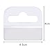 300 Pieces Plastic Hanging Tab Clear Adhesive Hang Tabs Tags Hooks Display Card for Store Retail Display (Slot Hole (0.4 mm thickness))
