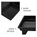 LIFKOME Plastic Paint Tray with Deep Basin for Paint Rollers and Brushes, Black Sturdy Mixing Palette for Home Painting Supplies and DIY Wall Painting Tools