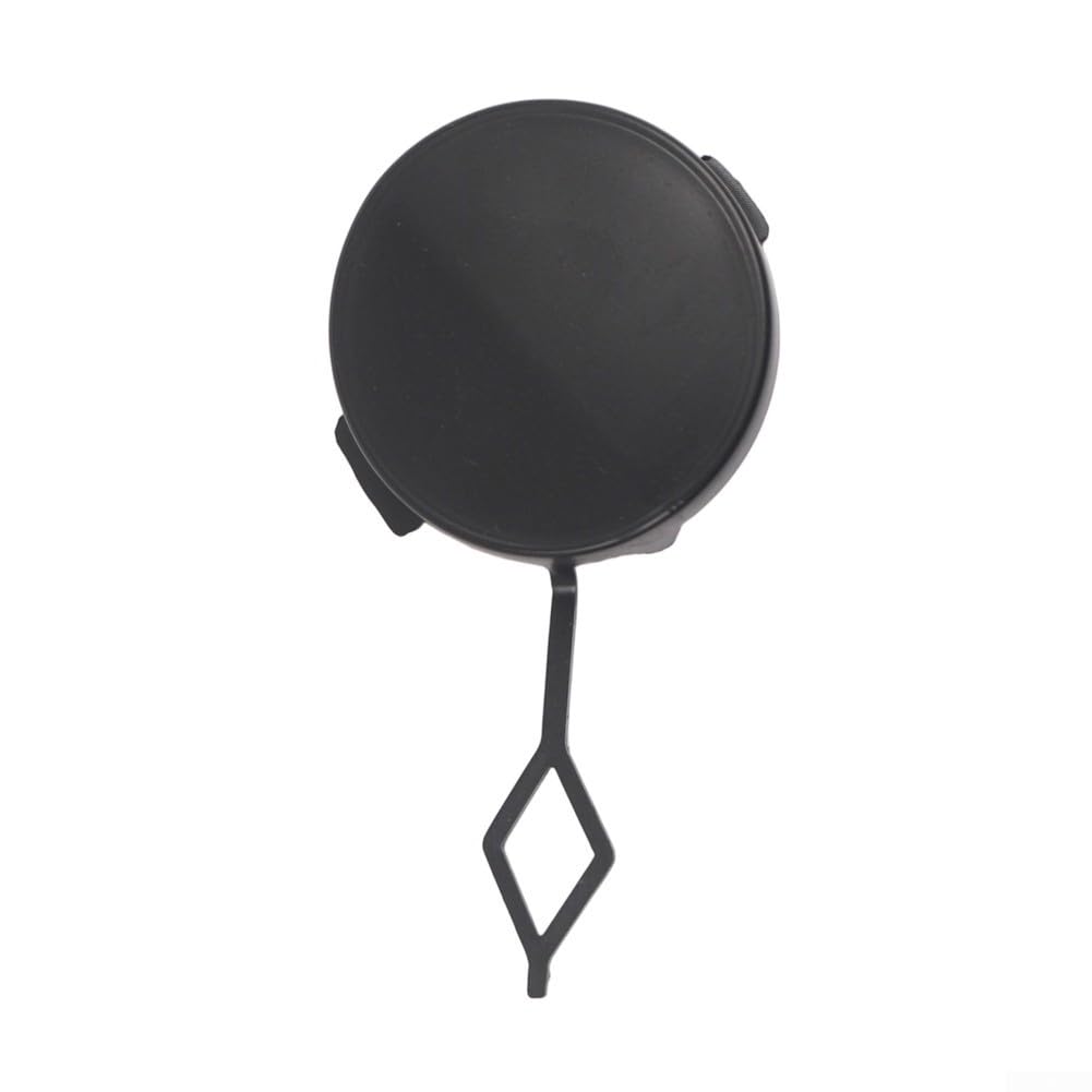 Zoegneer Cache de crochet de remorquage arrière pour 208 2012-2019 - Insert de pare-chocs en plastique noir de rechange OEM 1607255580 PG3261286 - Installation encliquetable