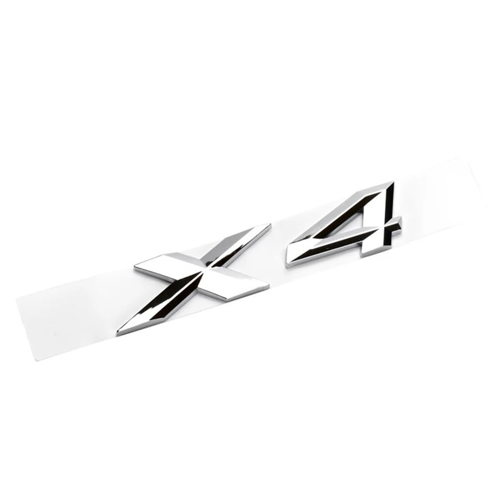 YTQMoreBNZ YYDStes ABS Car Letters Trunk Badge Sticker Compatible With BMW X1 E84 F48 X3 E83 G01 F25 X4 F26 G02 X5 E53 F15 E70 X6 E71 F16