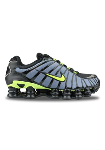 NIKE MENS SHOX TL THUNDER STORM SHOES CI7692-400 BLACK/BLUE