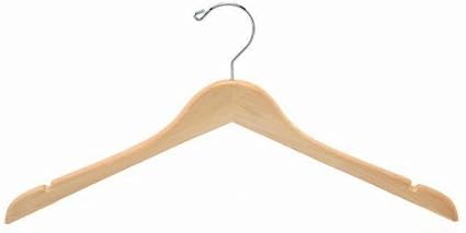 Flat Wooden Dress Hanger by Only Hangers