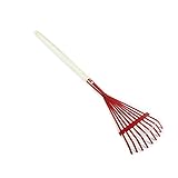rastrillo mano de hierro Amplia aplicación: rastrillos de jardín son muy adecuados para limpiar malas hierbas caducifolias en césped, jardines, patios, granjas, etc.