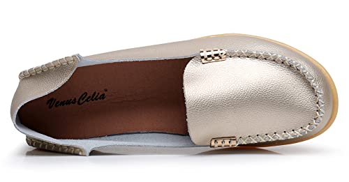 Image of VenusCelia Women's Natural Comfort 2 Walking Flat Loafer | Casual Shoes