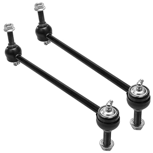 Image of Detroit Axle - 6pc Front End Suspension Kit for Ford Mustang 2010-14 2 Lower Control Arms with Ball Joints Sway Bar Links Outer Tie Rod Ends Replacement