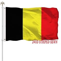 3x5 Belgian Flag Striped Sewn