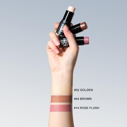 Image of FOCALLURE 3 Pcs Cream Contour Sticks,Shades with Highlighter & Bronzer & Blush,Non-greasy Long-wear Face Contouring Pen,Easy to Sculpt the Face and Create a Lightweight Finishing Makeup,NEUTRAL