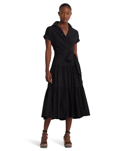 Lauren Ralph Lauren Womens Belted Cotton-Blend...