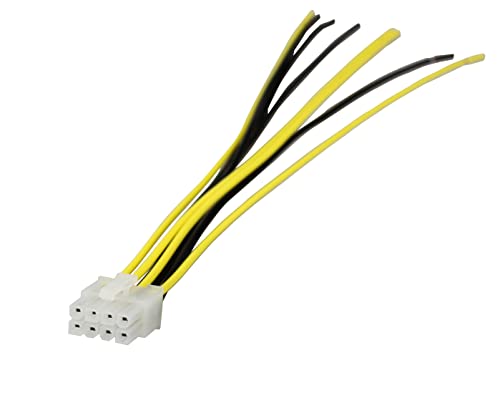 YONGJIANGXIA 8-Pin Speaker High Level Input Plug Compatible with Alpine Amplifier MRV MRP V12 V-Power Flex 15CM Long