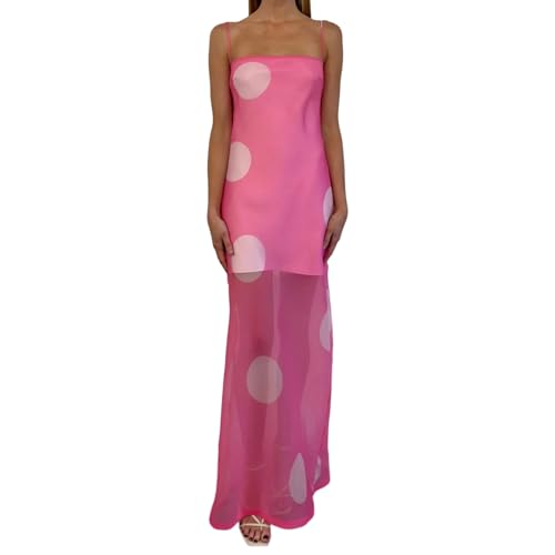 Image of SOOKABEILA Women Y2k Boho Maxi Dress Floral Lace Sheer Tiered Flowy Cami Long Dress 2025 Summer Smocked Beach Sundress