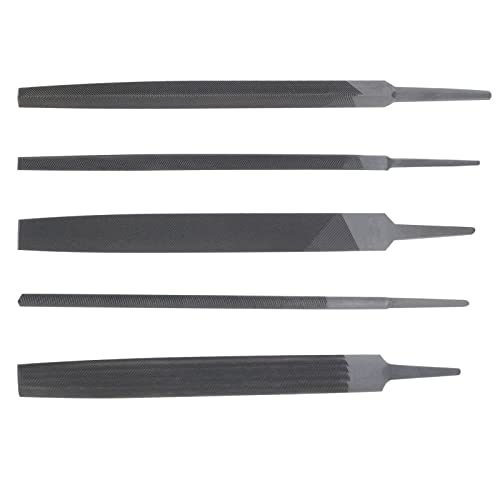 Be In Your Mind Lot de 5pcs Jeu de Limes en Métal Couper les Ingénieurs Limer Lime Plate Demi-ronde Lime Ronde Triangulaire Lime Carrée pour Métal Bois...