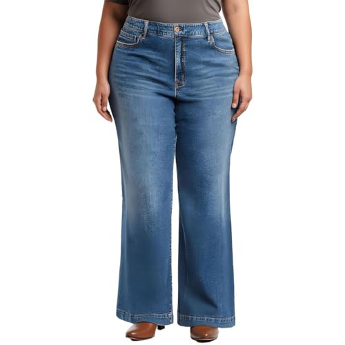 Jessica Simpson Women's True Love Trouser Wide Leg Jean2