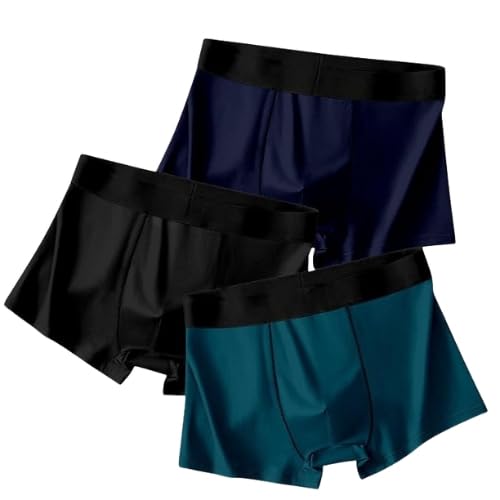 Image of Men's Anti-Bacterial Airsoft Trunk | Regular Fit Nylon Underwear | Breathable & Moisture-Wicking | Multicolor Pack of 3