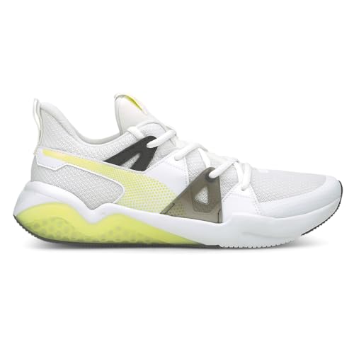 Puma Men's Cell Fraction Running Shoe, White-Yellow Glow, 122