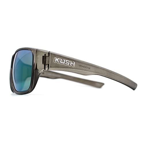 Kush Color Mirror Oversize Rectangular Sport Sunglasses3