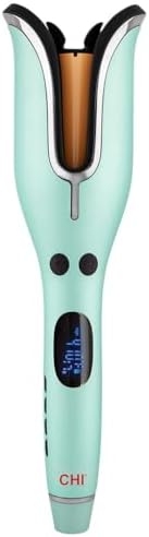Spin N Curl, Curling Iron For Healthy & Shiny Effortless Curls & Waves, Provides Preset Temperature Settings For Each Hair Texture, Mint Green