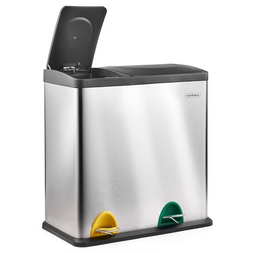 VonHaus 36L Double Recycling Bin