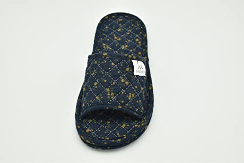 Image of Ultralight Soft Indoor Open Toe Cotton linen Slippers Absorb Sweat Cloth Bottom House Slippers