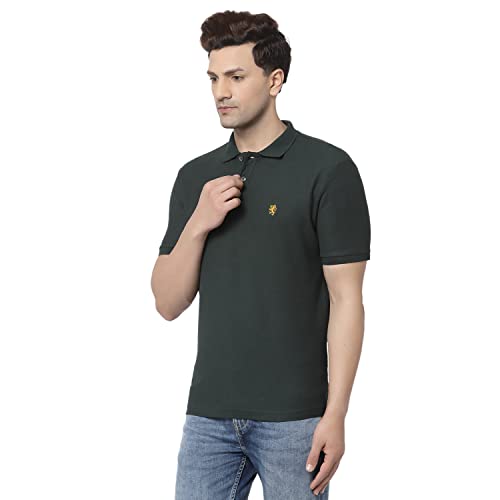 Image of Red Tape Men Red Collared T-Shirt
