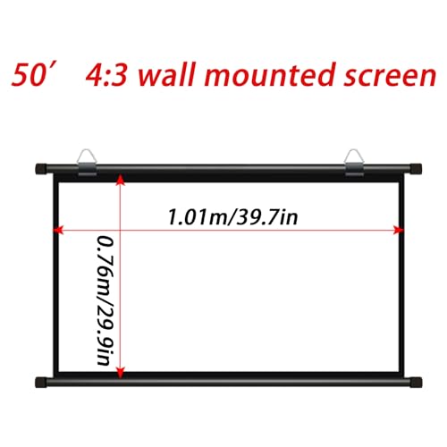 Pantalla de Proyector Manual 50" 4:3 16:9 HD miniatura 7