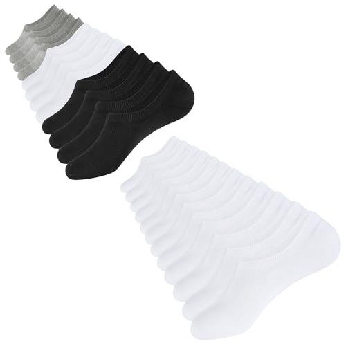 CLOSEMATE 12 Pairs Thin and Comfortable Mens No Show Socks (US Mens Size: 10-13)