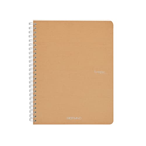 Cahier à spirales beige Fabriano en papier noble et durable