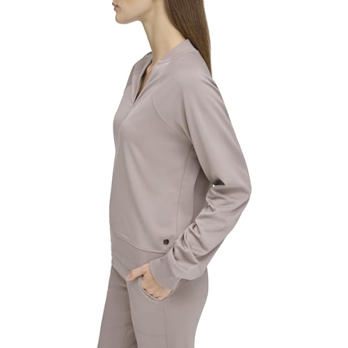 Image of Andrew Marc Women's Andrew Marc Sport Women's Long Sleeve V-neck Sporty Jersey Pullover