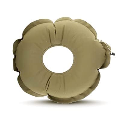 Image of Cotion air Cushion (50 cm) Inflatable Donut Seat Cushion for Haemorrhoids Piles Fistula Postpartum Post Surgery Air Donut Pillow for Tailbone Pain Relief