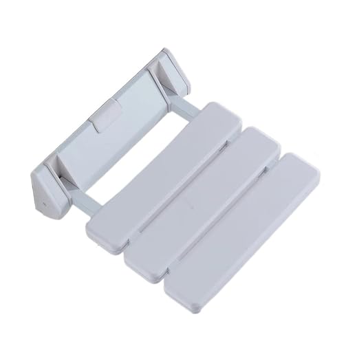 Banco de Ducha Plegable Montado en la Pared Asiento de Ducha Plegable, Taburete Pared for baño, Asientos montados en la, for, Silla sin barreras(White)