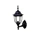 Acclaim Lighting 5060BK Suffolk - One Light Outdoor Wall Mount - 6.75 Inches Wide by 15 Inches High, Finish Color: Matte Black, Glass Color: Clear Seeded