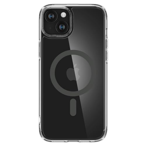 Image of Spigen Ultra Hybrid MagFit Back Cover Case for iPhone 15 /14 /13, MagSafe Compatible, Air Cushion Technology - PC+TPU | Graphite