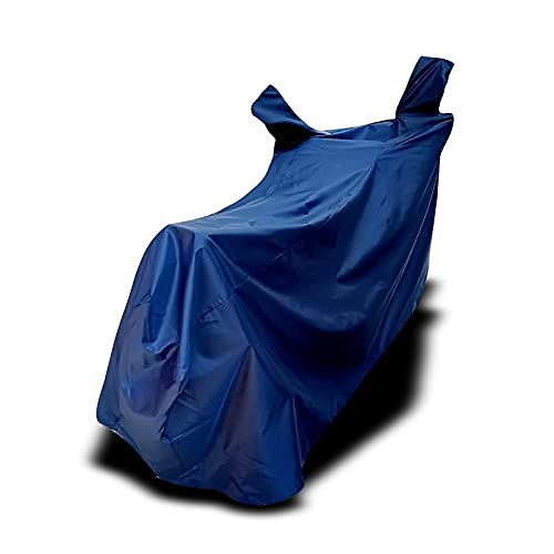 Bhoomika Bike Cover Compabilty R15 V4 with Water Resistant and Dust Proof Premium Polyester Fabric (Blue Stipe) 1