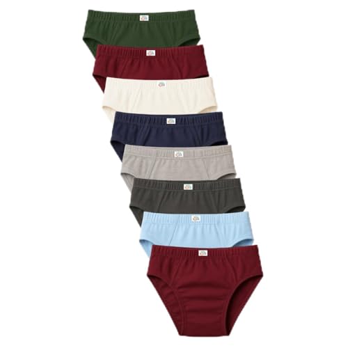 Cueca Infantil Slip Kit 8 Peças DCP Kids Algodão Cor:Colorido;Tamanho:G