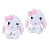 DIYEAH 2piezas Decoración Resina Dibujos Animados Pegatinas Accesorios Bricolaje Funda Teléfono Diy Material